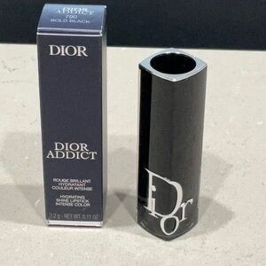 Dior Black & Silver Lipstick Top.  New/Unused, w/ Box. NO Lip product included.